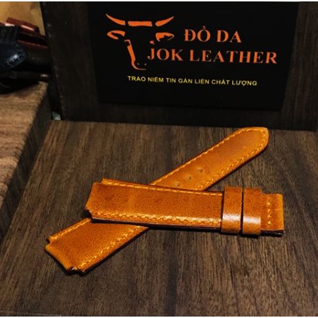 Dây Da Đồng Hồ Casio ae 1200 whd màu vàng bò kèm khóa