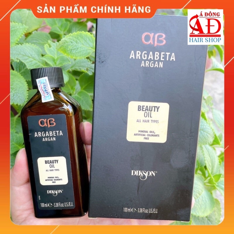 [+Tặng mũ trùm] TINH DẦU ARGAN PHỤC HỒI TÓC DIKSON ARGABETA BEAUTY OIL DƯỠNG BÓNG, CHỐNG XƠ RỐI ITALY 30ML - 100ML