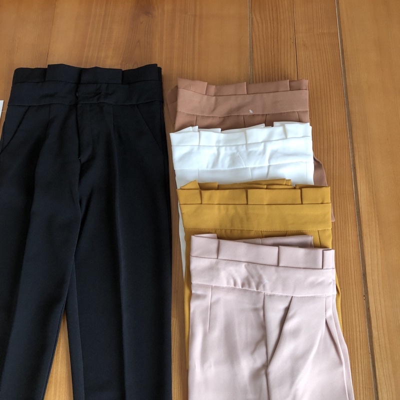 Quần baggy nữ cạp lưng cao xếp ly chất vải vitex cao cấp che khuyết điểm chân, thanh lịch | BigBuy360 - bigbuy360.vn