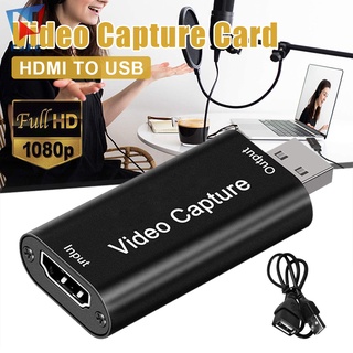 Thẻ Ghi Hình Video HDMI Sang USB Full HD 1080p USB 2.0 HDMI Kèm Cáp Full HD 1080p HDMI Sang USB2.0 Tiện Dụng