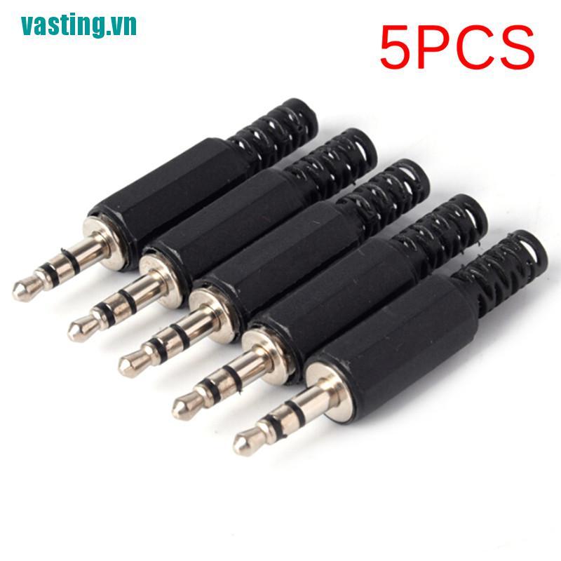 V☆Set 5 Đầu Nối Âm Thanh 3.5mm 1 / 8 &quot;Chuyên Dụng