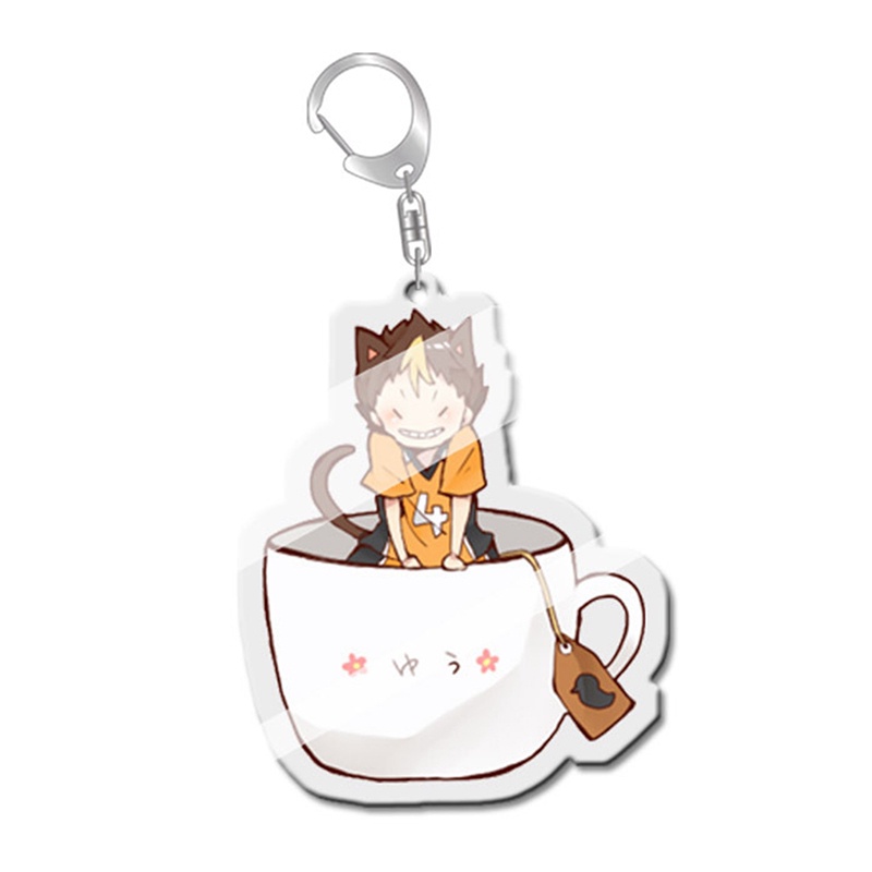 Anime Haikyuu!! Móc Khóa acrylic Hình Nhân Vật Hoạt Hình