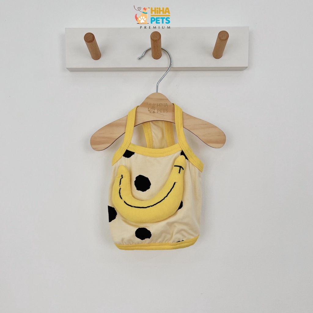 Áo Thun Trái Chuối Cho Chó Mèo Hàn Quốc Mùa Hè 2022 Chất Liệu Thun Cotton Quần Áo Thú Cưng Cao Cấp Hihapet.