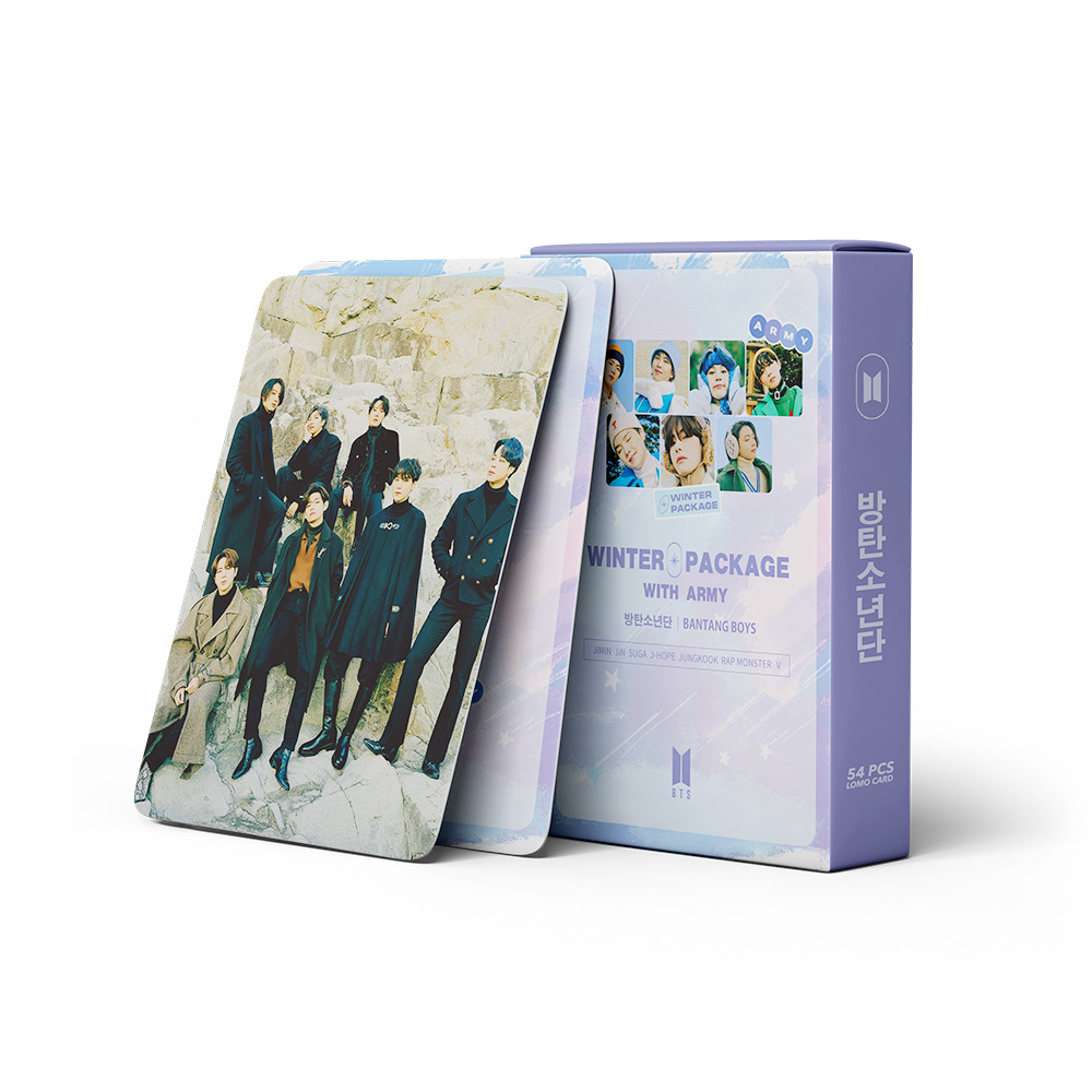 Hộp 54 thẻ ảnh lomo KPOP BTS 2021 BANTANG BOYS Winter cho người hâm mộ