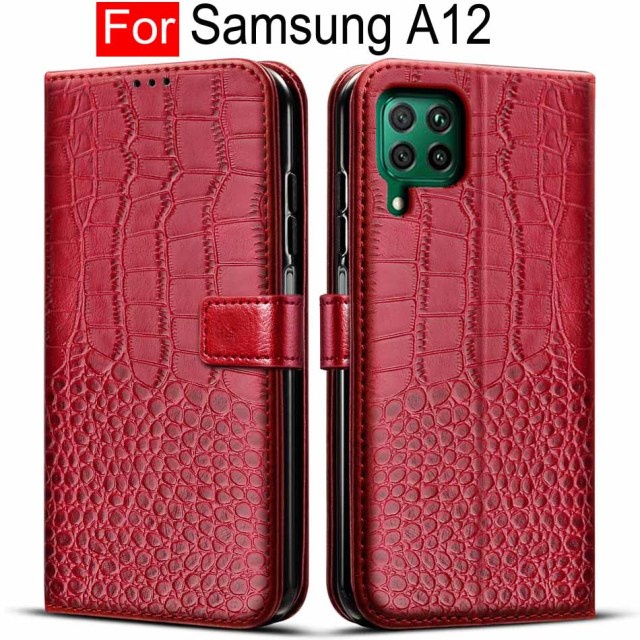 Bao Da Điện Thoại Nắp Lật Nam Châm Sang Trọng Cho Samsung Galaxy A12 A12 A 12