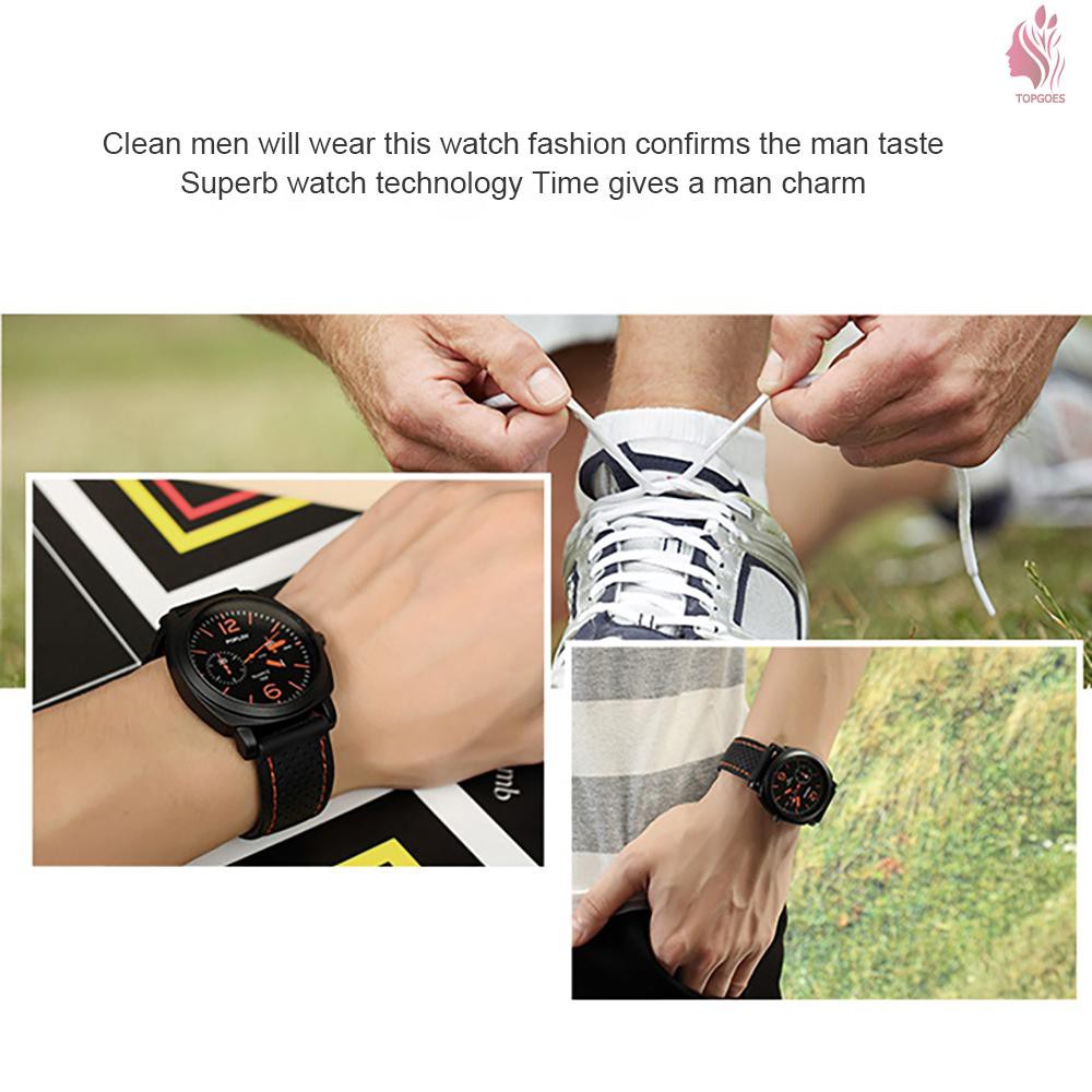 Đồng Hồ Nam Dây Silicon Thể Thao Thời Trang