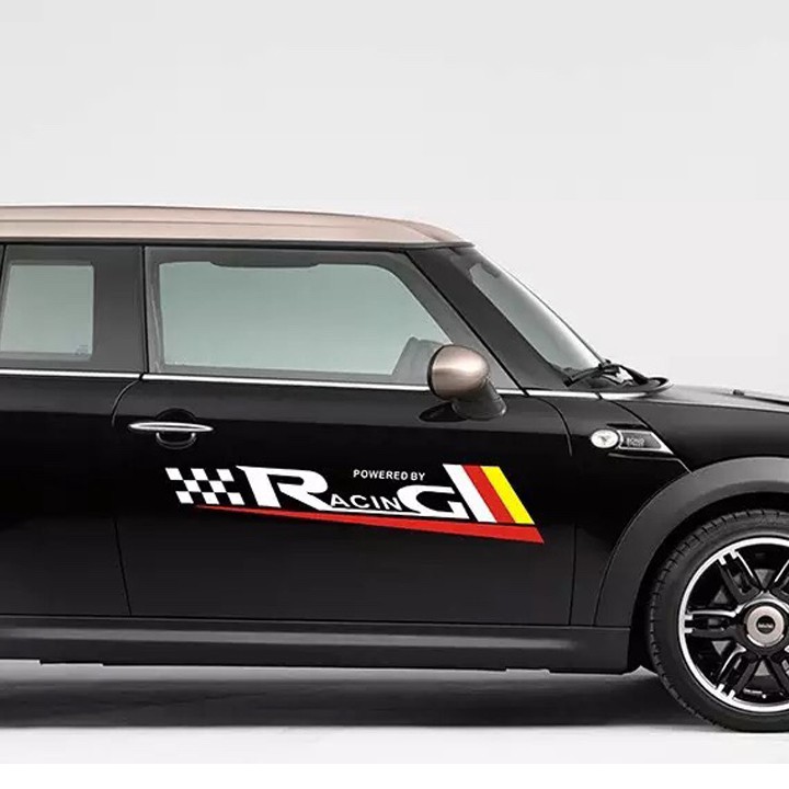 Tem dán cửa xe ô tô Sport Racing 3