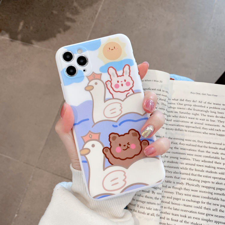 Ốp Điện Thoại Họa Tiết Hoạt Hình Xinh Xắn Cho Iphone 11max / Oppor17 / Vivox30 | BigBuy360 - bigbuy360.vn