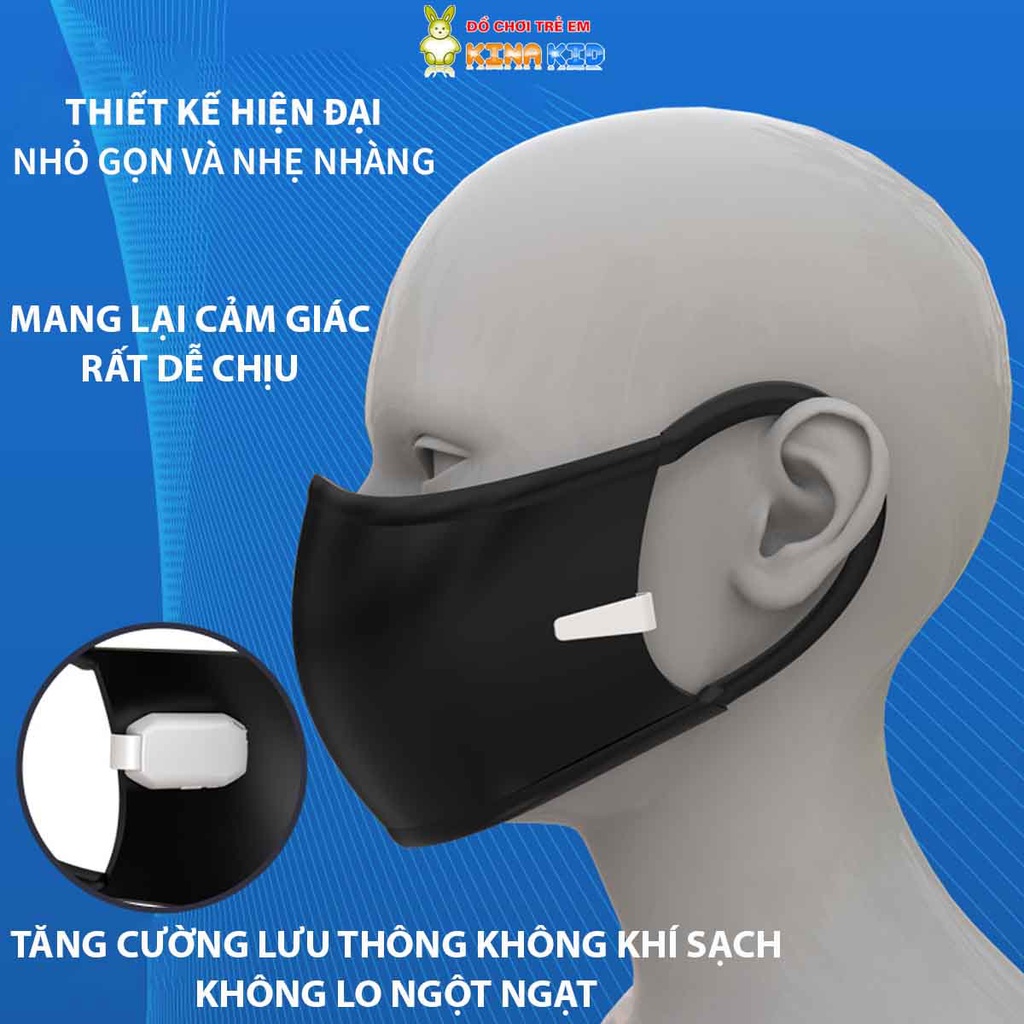 Quạt Gắn Khẩu Trang Mask Fan, Tăng Lưu Thông Khí, Loại Bỏ Nhiệt Và Chống Ẩm Hiệu Quả