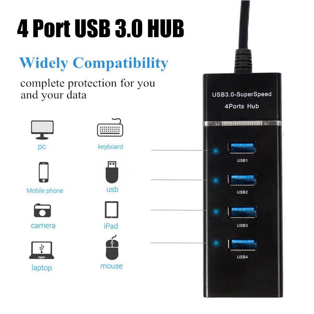 Bộ Chia 4 Cổng USB 3.0 5Gbps Thông Dụng Cho Máy Tính / Laptop