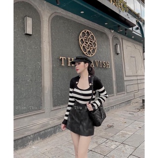 ÁO KẺ CÚC ĐỒNG VẠT XÉO