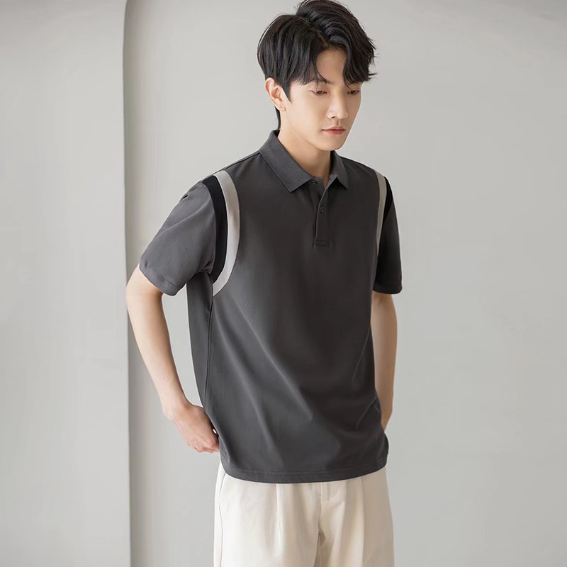 Áo Thun Polo Mùa Hè 2022 Tay Cộc Có Cổ Có 4 Màu Tùy Chọn Dễ Phối Đồ Cho Nam