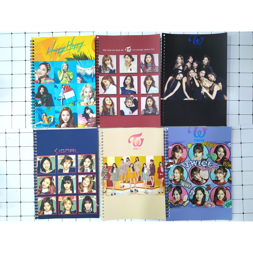 Sổ lò xo nhóm nhạc TWICE SLX20 100 trang 14x20cm A5