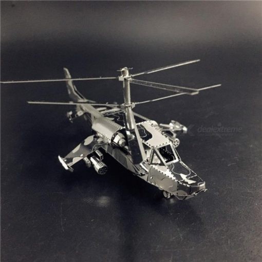 Mô hình 3D kim loại lắp ráp máy bay trực thăng tấn công Kamov Ka-50 [Chưa lắp]