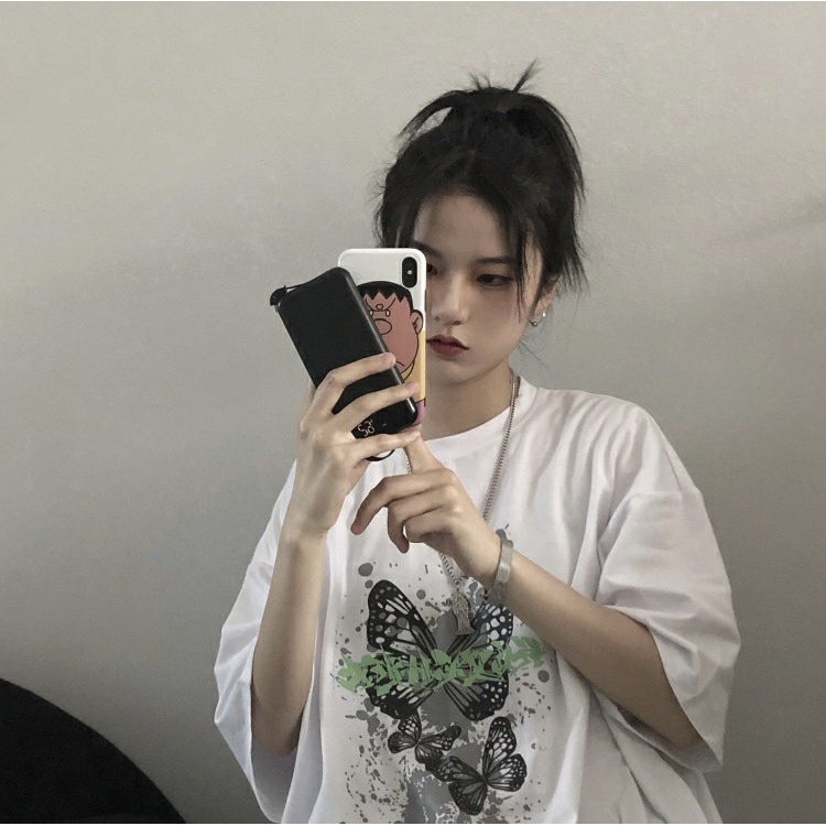 Áo thun tay lỡ form rộng NEKOSG, áo phông form rộng Unisex ATL198
