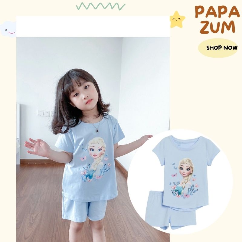 set bộ bé gái bộ công chúa elsa hàng Quảng Châu cao cấp PAPAZUM SL88