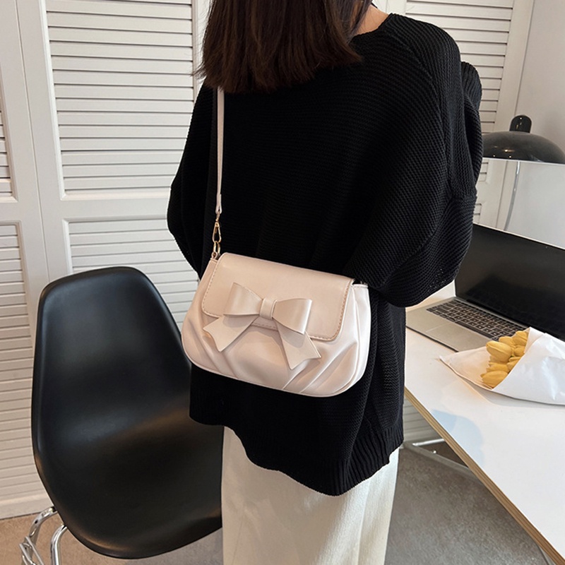 Túi Đeo Chéo Có Nơ Nhiều Màu Sắc Phong Cách Hàn Quốc Dễ Phối Đồ Dành Cho Nữ