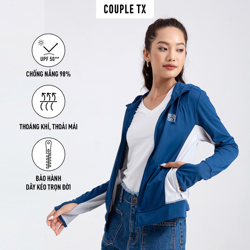 Áo Khoác UV Nữ Chống Nắng Siêu Nhẹ Phối Màu Couple TX WOK 2023