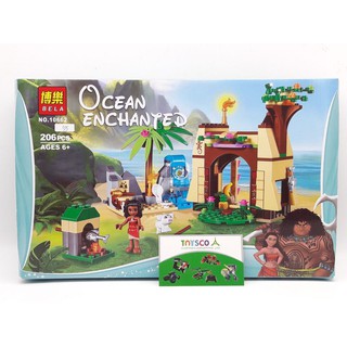 Adventure Island 206pcs chúa Friends Moana Moana của 10662 mẫu Building Blocks trẻ em Kids Đồ chơi