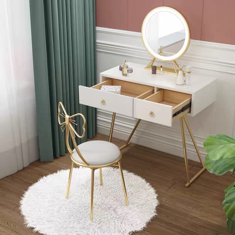 { sẵn } Ghế để Bàn trang điểm cài nơ xinh xắn | BigBuy360 - bigbuy360.vn