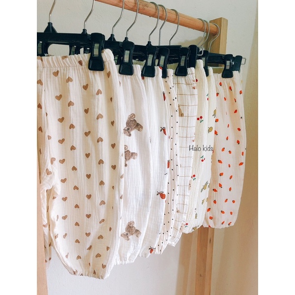 Quần chống muỗi cho bé chất liệu xô muslin cao cấp