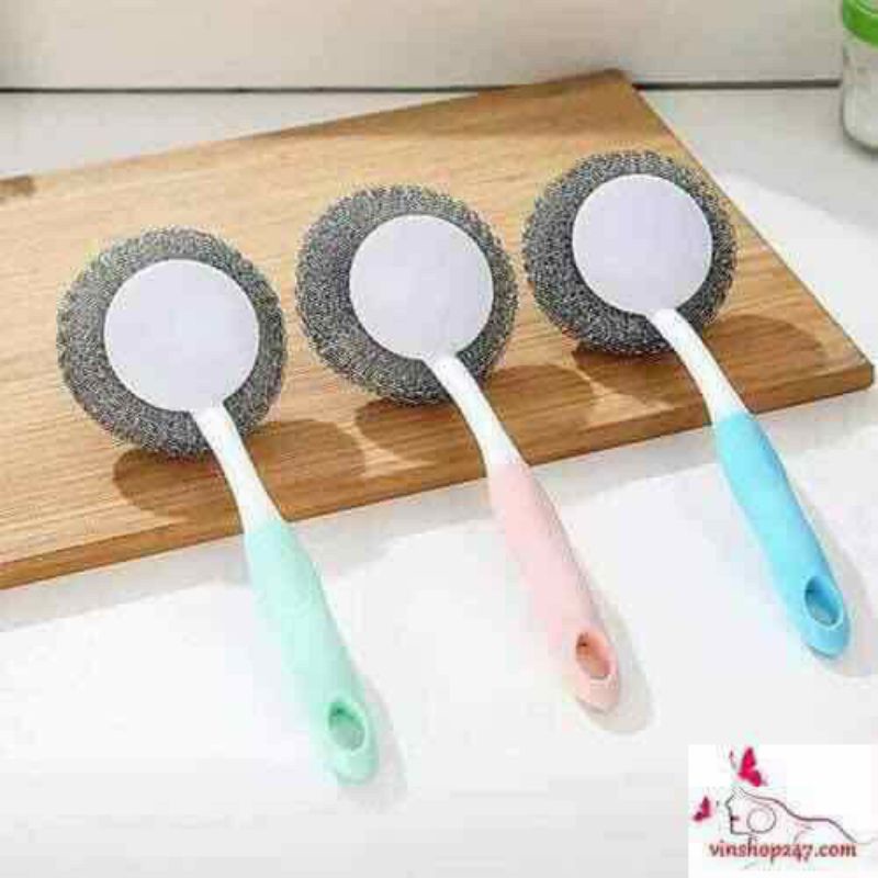 Cọ soong nồi có tay cầm,tiện dụng trong mọi gia đình#