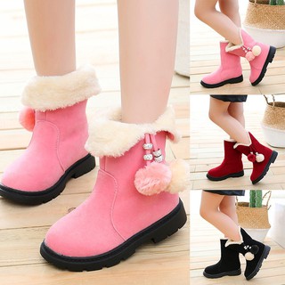 Giày Boot Ấm Áp Thời Trang Mùa Đông Cho Bé Gái