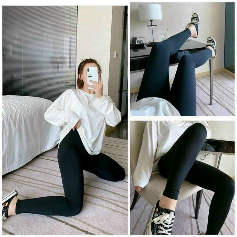 Quần legging nữ dáng dài hm cuộn-sammivnxkfreeship