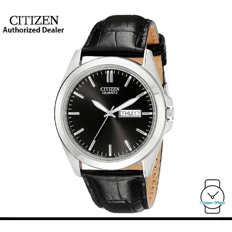 ĐỒNG HỒ NAM CHÍNH HÃNG CITIZEN BF0580-06E Quartz Black Dial & Leather For Men