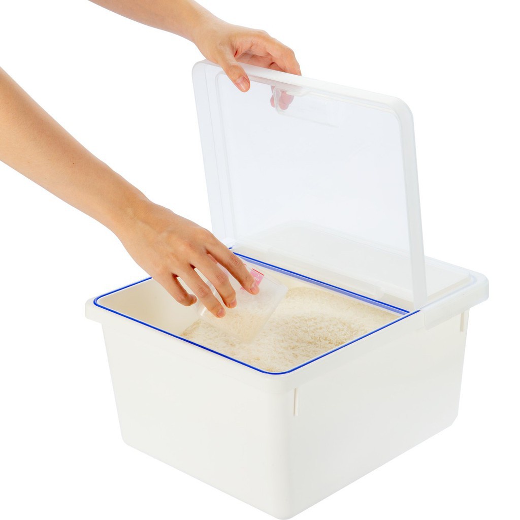 Thùng gạo cao cấp INOCHI 12Kg thiết kế nắp bật kín tiện lợi