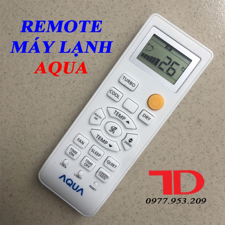 REMOTE MÁY LẠNH AQUA MẪU MỚI