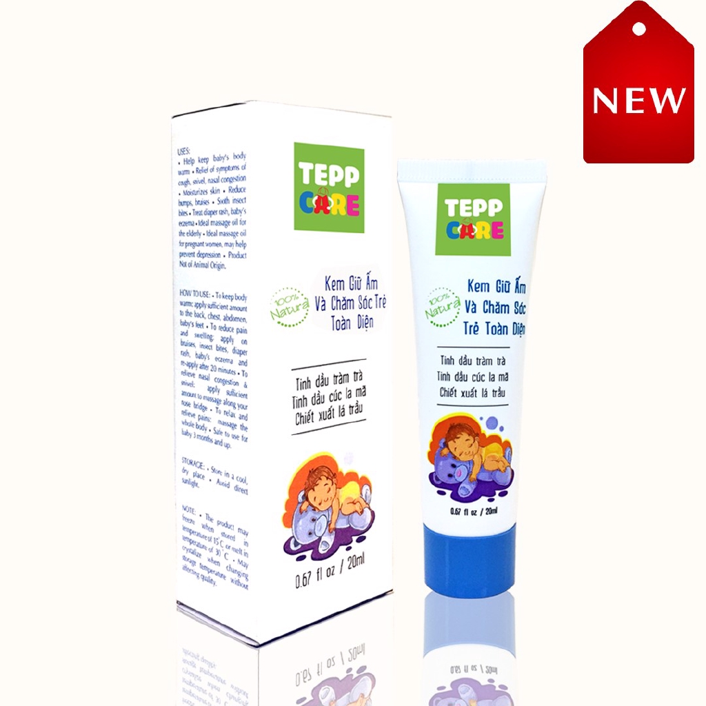 Tepp Care - Kem Giữ Ấm Và Chăm Sóc Trẻ Toàn Diện - tube 20ml