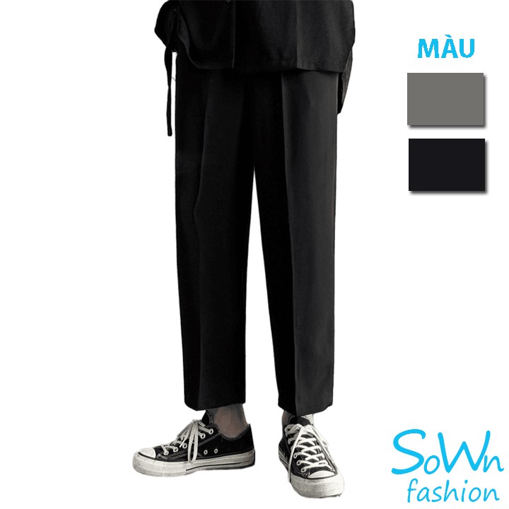 Quần Baggy nam ống xuông phong cách Hàn Quốc, quần đi làm, đi học, đi chơi- Thời trang Unisex SoWn Fashion Stt19