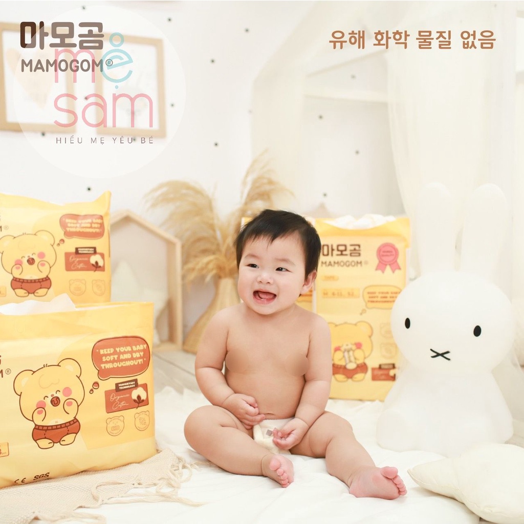 Bỉm hữu cơ MAMOGOM nội địa Hàn Quốc dán/quần đủ size S62/M52/M48/L44/XL40/XXL38