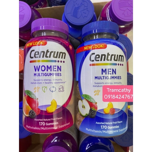 centrum men kẹo bổ tổng hợp cho nam, nữ centrum women