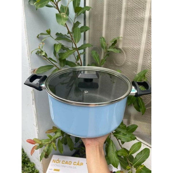 Nồi EASY COOK hợp kim nhôm chống dính vân đá đáy từ  KIMSCOOK 24cm