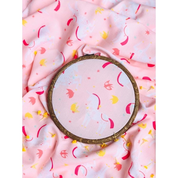 Bộ quần áo pyjama cộc tay bé gái MILAM hình unicorn xinh xắn mặc nhà thoáng mát cho bé