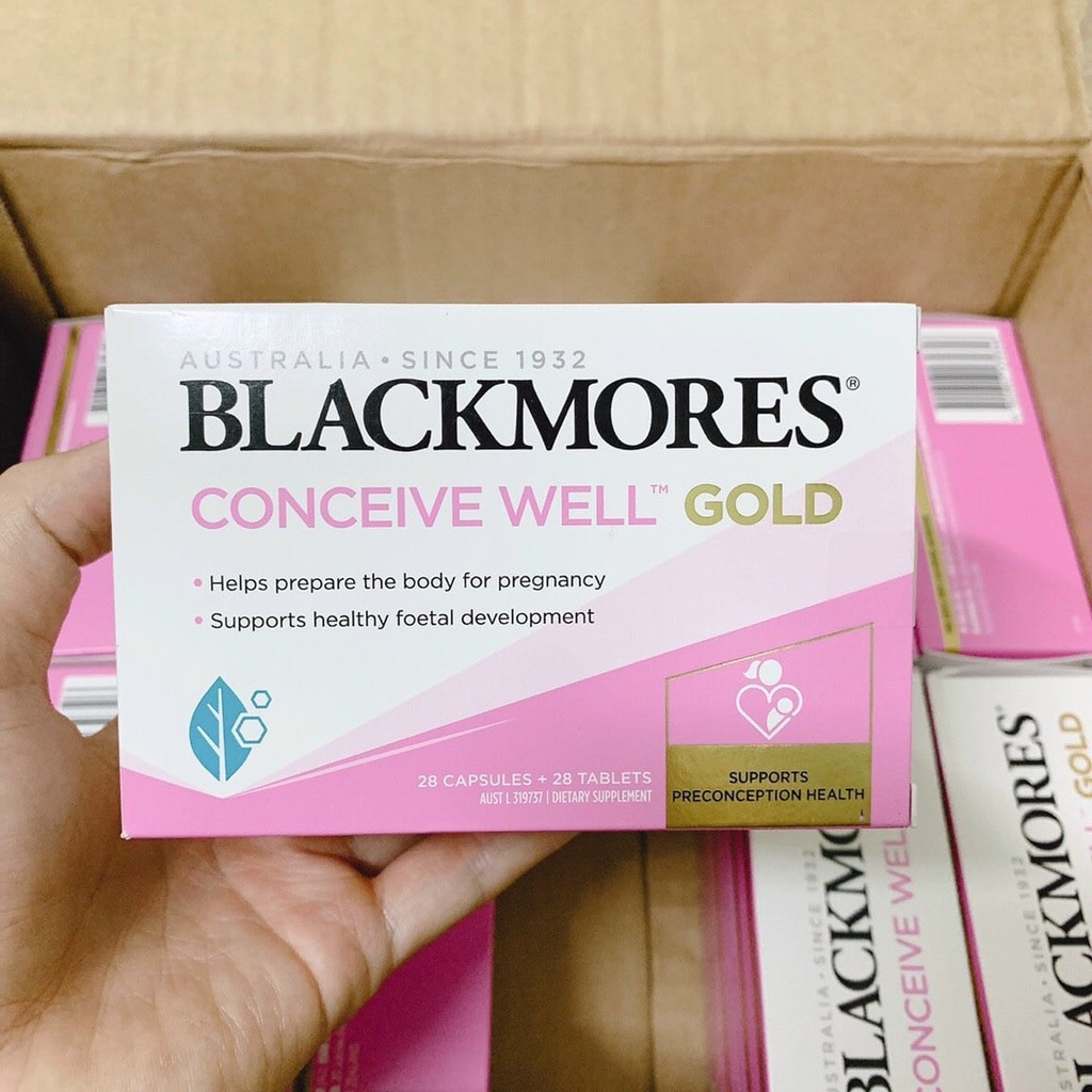 VIÊN UỐNG TĂNG KHẢ NĂNG THỤ THAI BLACKMORES CONCEIVE GOLD 56 VIÊN CỦA ÚC