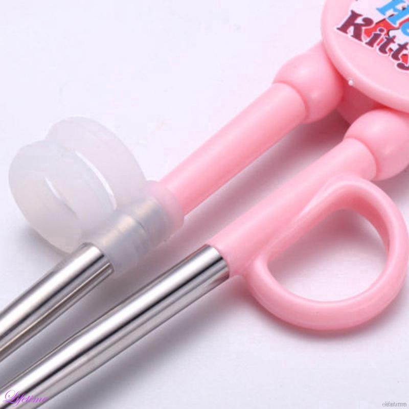 Đôi Đũa Inox Tập Ăn Họa Tiết Hoạt Hình Cho Bé
