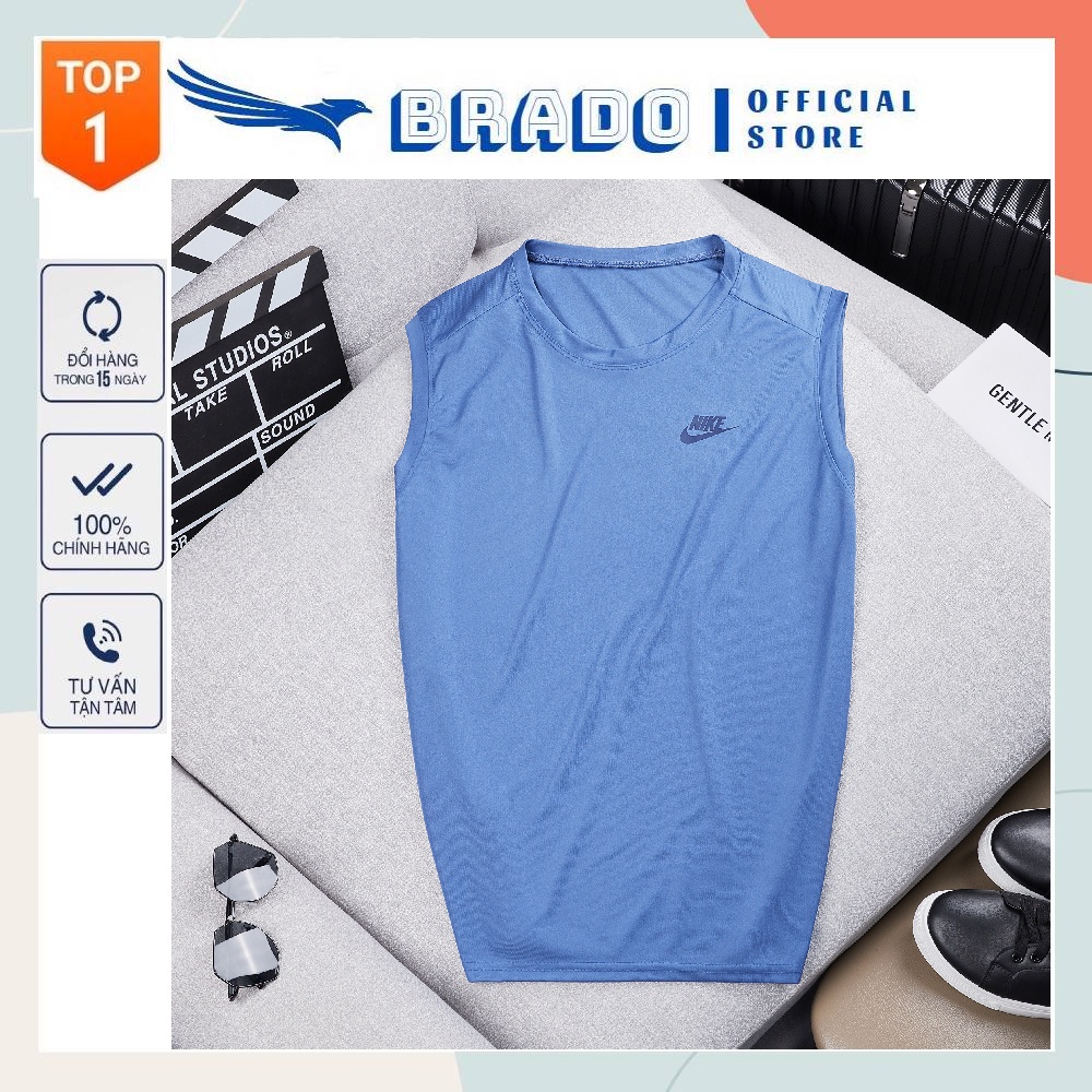 Áo Ba Lỗ Nam TankTop 𝐍 𝐈 𝐊 𝐄 Chất Vải Thể Thao Siêu Mát Co Giãn Hàng Xuất Cực Xịn