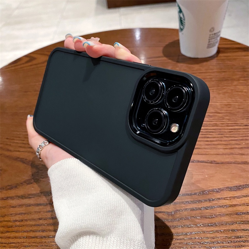 Ốp Điện Thoại Cứng Mặt Nhám Chống Sốc Chống Dấu Vân Tay Cho iPhone 11 12 13 Pro Max