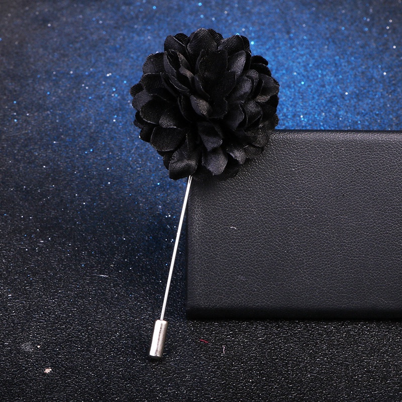 EFAN Ghim Cài Áo Hình Hoa Vải Màu Trơn Dáng Chữ A Thời Trang Hàn Quốc Mới Cho Nam Và Nữ