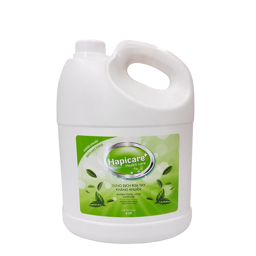 Dung Dịch Xịt Xác Khuẩn Tay Nhanh Và Bề Mặt Vật Dụng Hapicare Can 4 Lít - Hương Trà Xanh