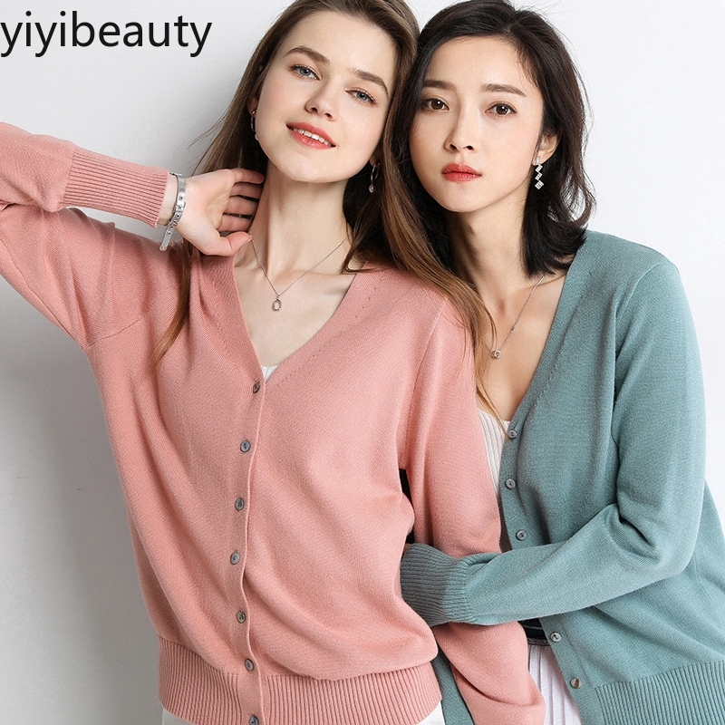  Áo khoác len cardigan cổ chữ V form rộng mẫu 2019 trẻ trung thời trang cho nữ | BigBuy360 - bigbuy360.vn