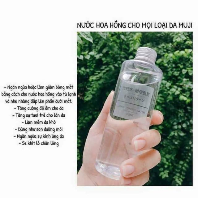 Nước Hoa Hồng Muji Light Toning Water Light 200ml