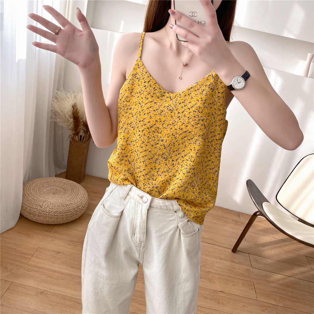 Áo hai dây nữ hoa nhí siêu xinh