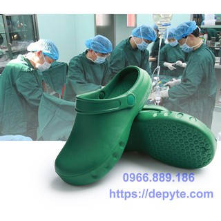 Giày phẫu thuật chuyên dụng cho nhân viên y tế- dép y tế- sandal y tế không lỗ, thoải mái êm chân