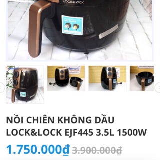 Nồi chiên không dầu Lock&Lock EJF445 3.5L