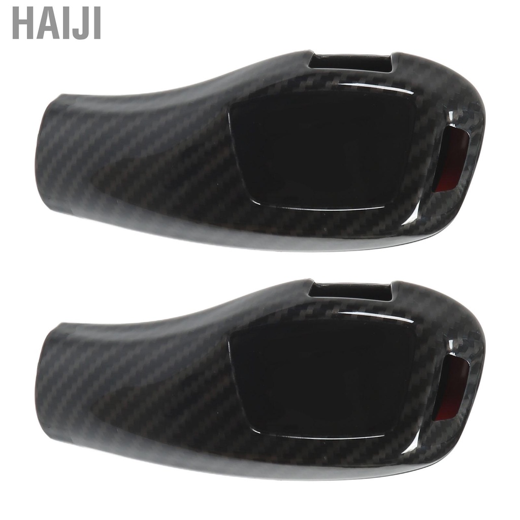 Haiji Gear Shift Knob Cover Trim Carbon Fiber Style Car Shifter Protector LHD Replacement for BMW F20 F21 F22 F23 F30 F31