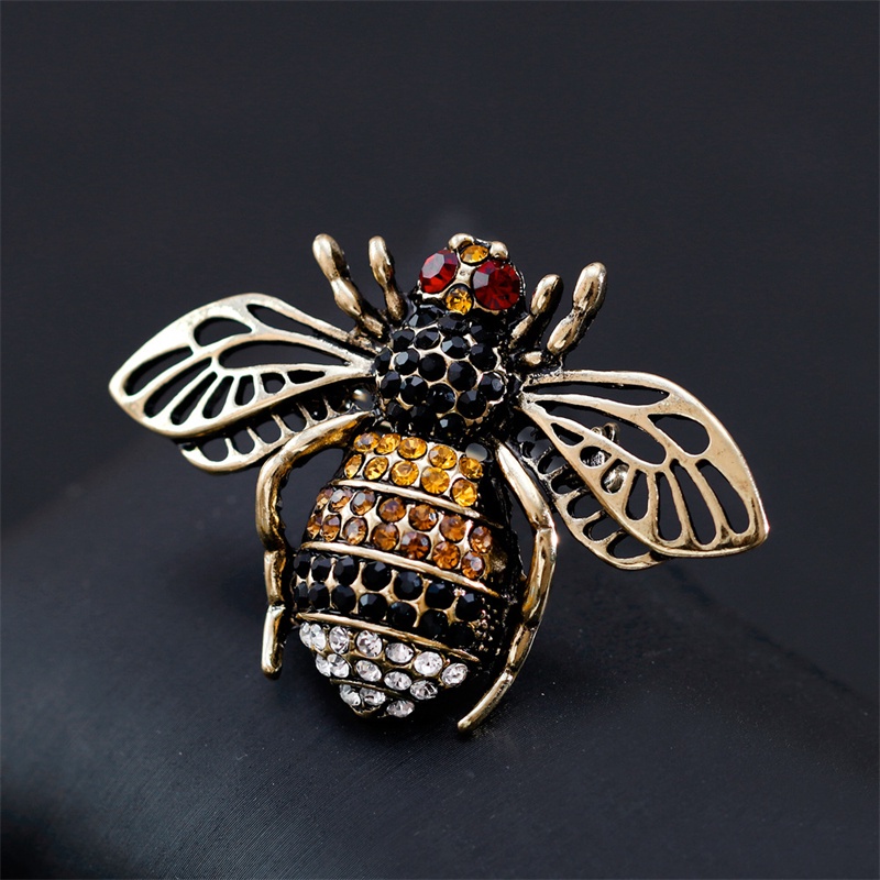 Ghim Cài Áo Hình Con Ong Đính Đá Thời Trang Cho Nữ